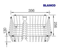 MEDIDAS CESTA ESCURRIDOR PARA VAJILLA INOX BLANCO